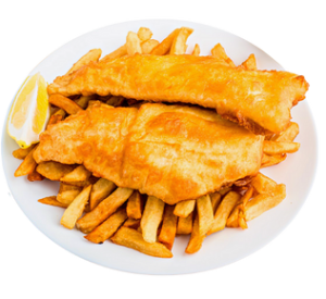 BOGO - 1pc haddock and chips (Buy 1 get 1 half price)